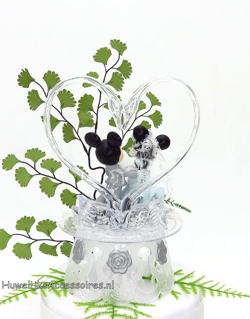 Disney Super mooie Disney Mickey en Minnie bruiloft taarttopper