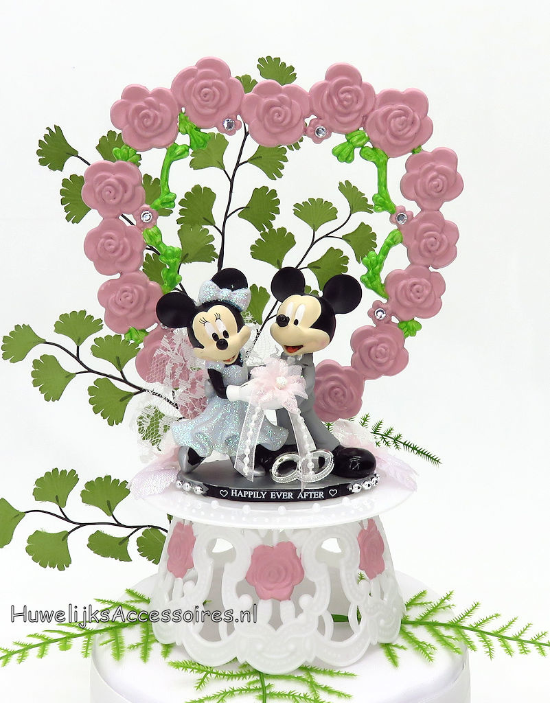 Disney Prachtige Disney Mickey en Minnie bruiloft taarttopper