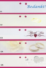 Ivoor satijnen zakje met parel hartje en bruidsuiker