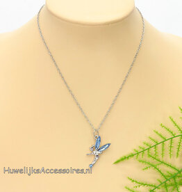 Disney Halsketting met Tinker Bell pendant - blauw