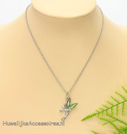 Disney Halsketting met Tinker Bell pendant - groen