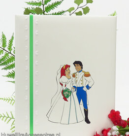 Disney Leuke gastenboek ivoor met Ariel & Erik