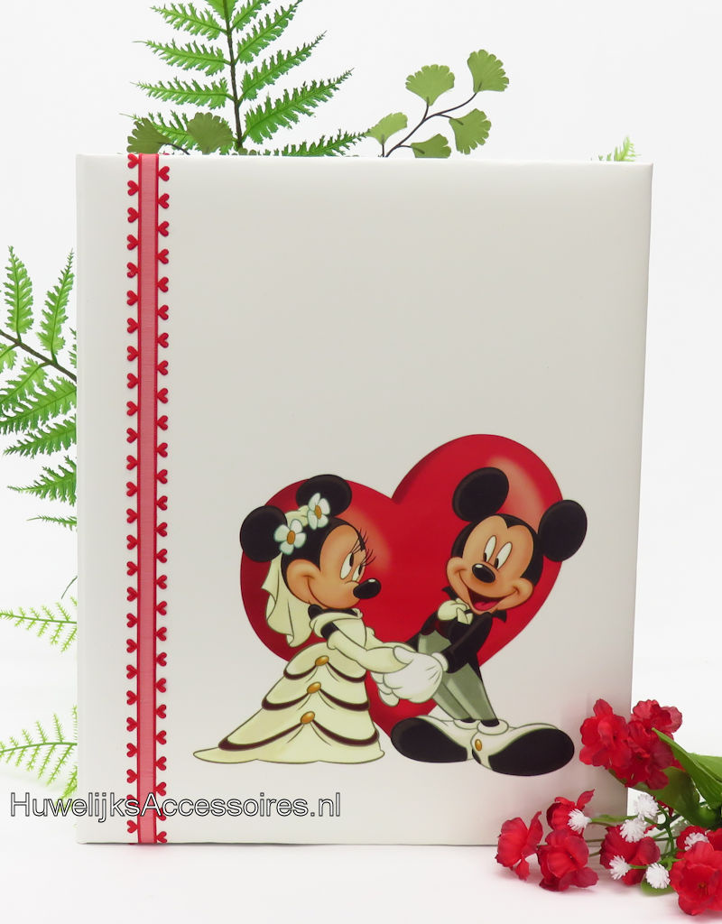 Disney Prachtige gastenboek met een print van Mickey & Minnie