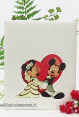 Disney Mickey en Minnie bruiloft receptie gastenboek