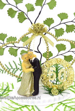 50 jaar Gouden huwelijk jubileum bruidstaart topper