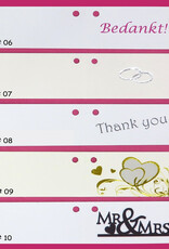 Disney Bruiloft bedankjes taart met koffie roosjes en perzik hartjes