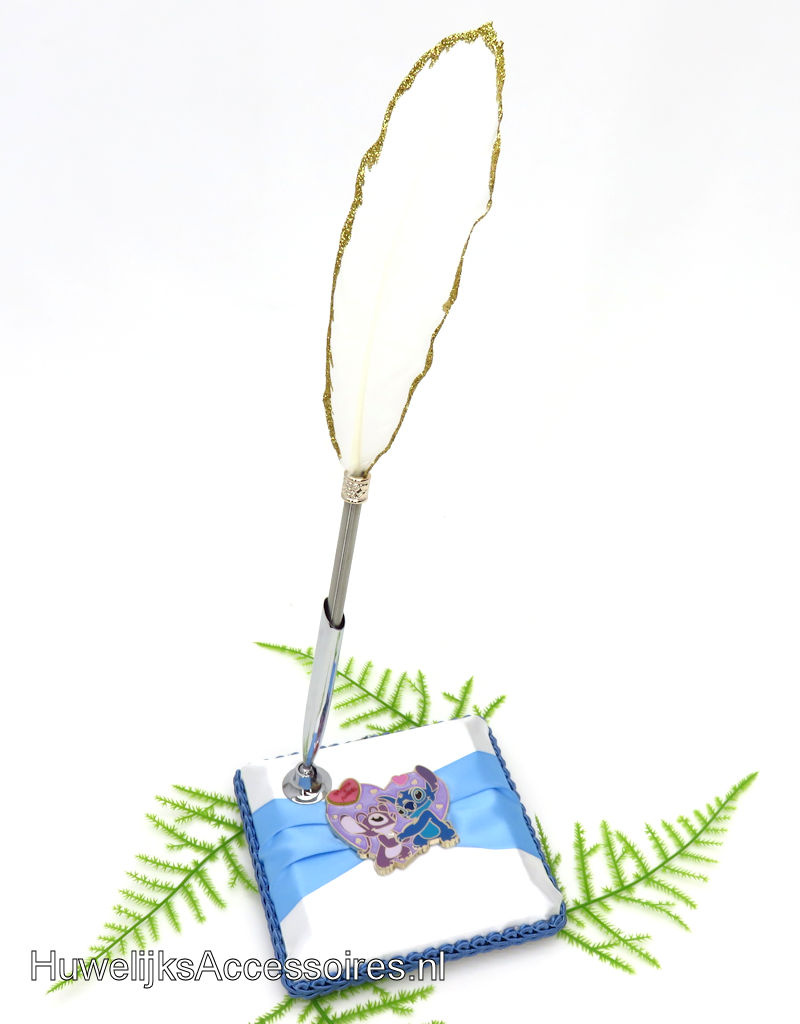 Disney Disney bruiloft receptie pen houder met Stitch en Angel