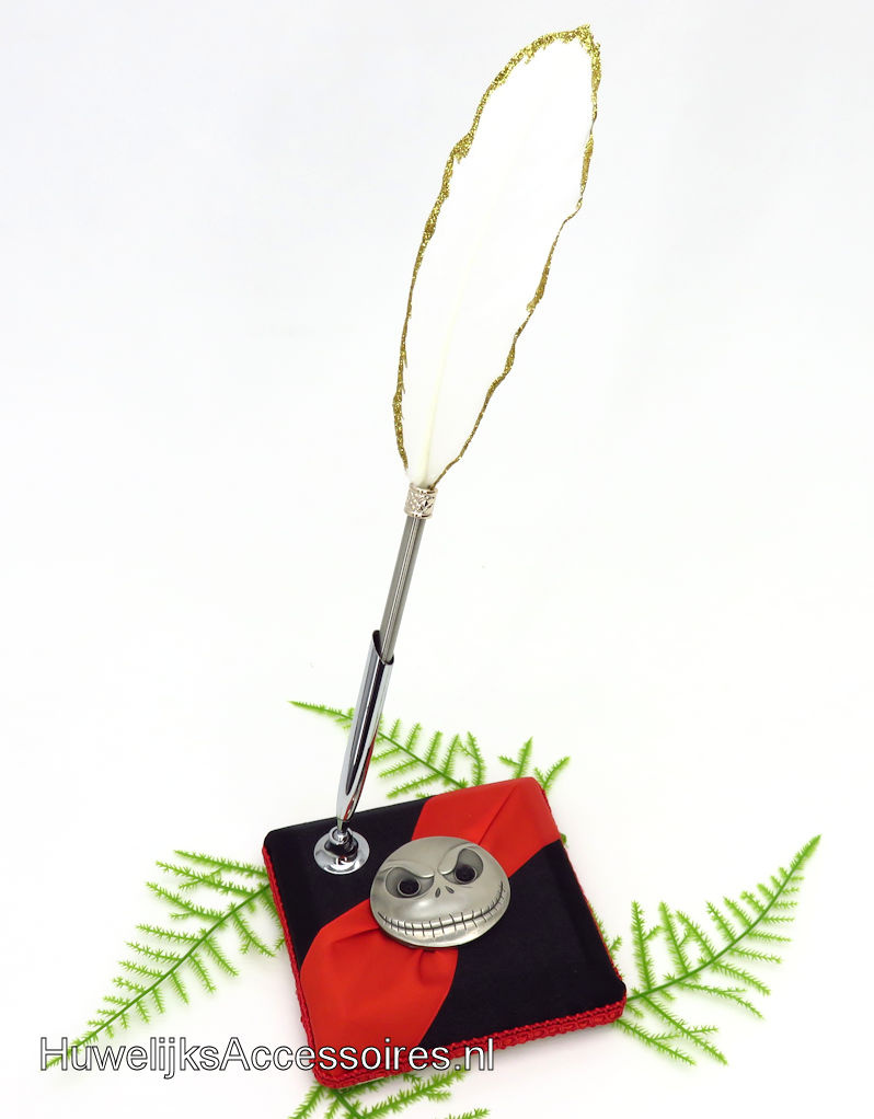 Disney Trouwreceptie pen houder met Jack Skellington