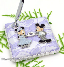 Disney Mickey en Minnie 'hart handen' bruiloft pen houder