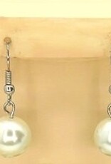 Bruids bijpassende parel halsketting, armband en oorbellen set