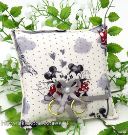 Disney Mickey en Minnie retro look ring kussen