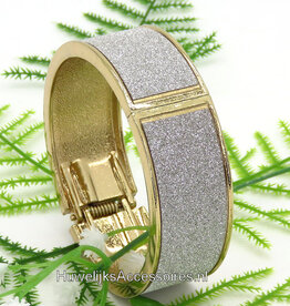 Strass armband rosé goud