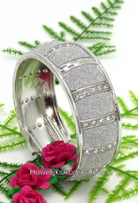 Luxe bruidsarmband zilver gekleurd