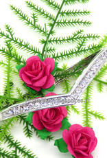 Sierlijke zilveren ovale slavenarmband