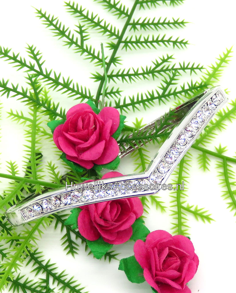 Sierlijke zilveren ovale slavenarmband