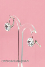 Prachtige 14mm Swarovski strass stenen hang oorbellen