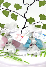 Lolita sleutelhanger geboorte bedankje met snoep