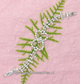 Strass stenen dubbel harten armband