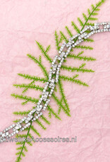 Prachtige zilver en strass stenen armband