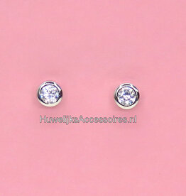 Strass stenen 7mm oorstekers