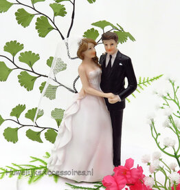 Romantische bruidspaar bruidstaart topper