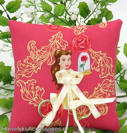 Disney Disney Belle roze trouwring kussen