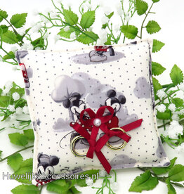 Disney Mickey en Minnie retro look bruiloft trouwring kussen