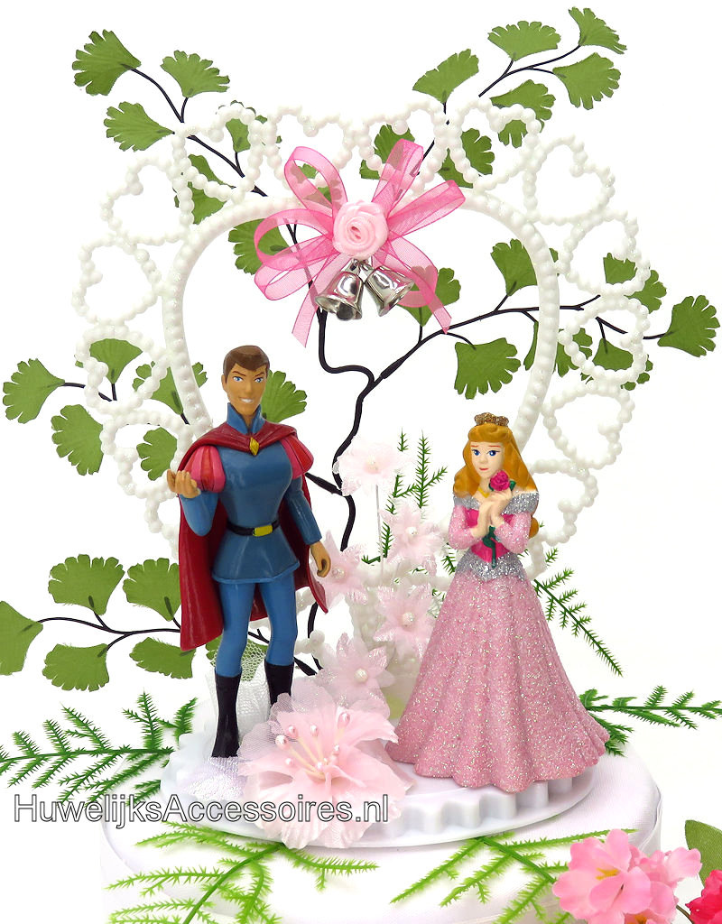 Disney Disney Prinses Aurora en Prins Philip bruidstaart topper