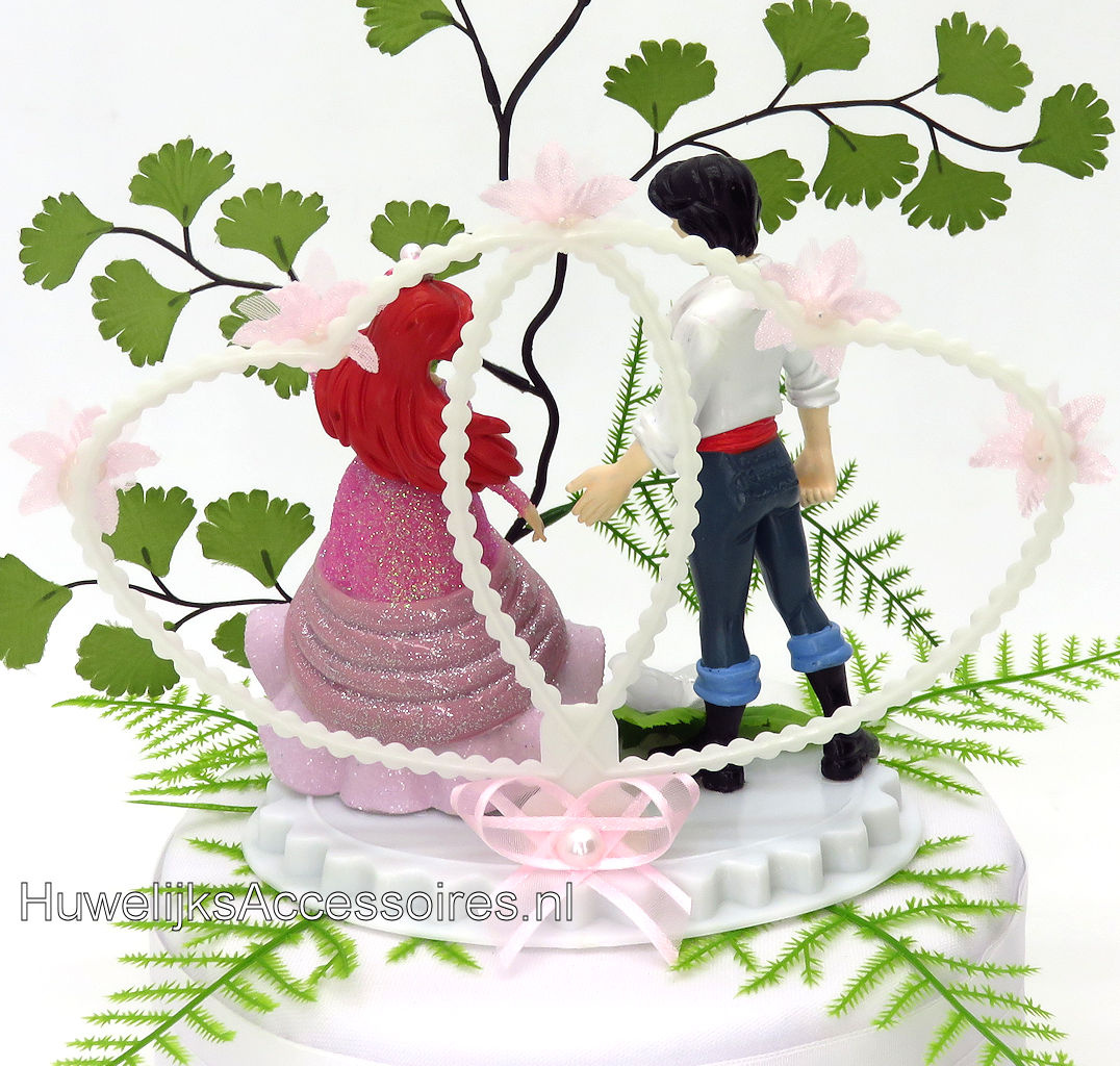 Disney Disney Prinses Ariel en Prins Eric trouw taarttopper