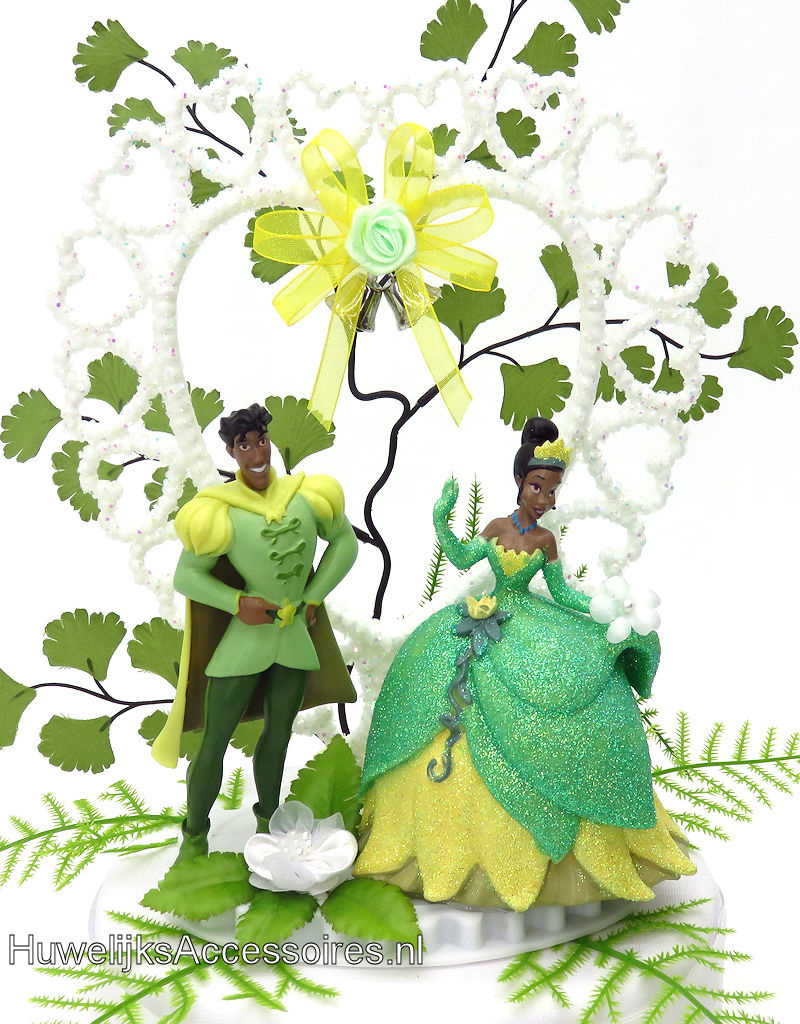 Disney Disney Prinses Tiana en Prins Naveen bruidstaart topper