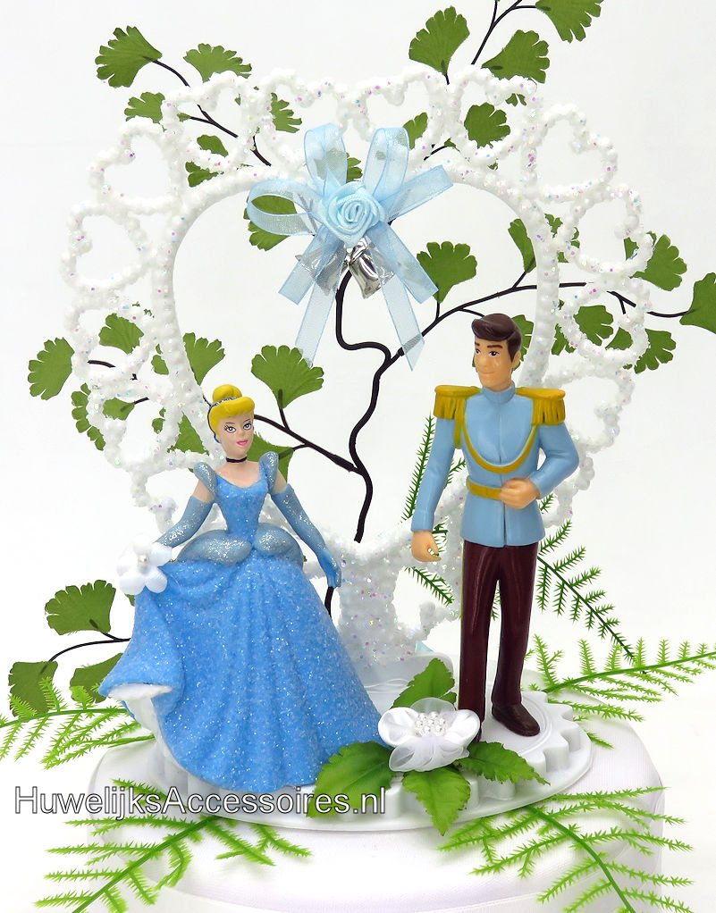Disney Disney Prinses Cinderella en Prins Charming bruidstaart topper