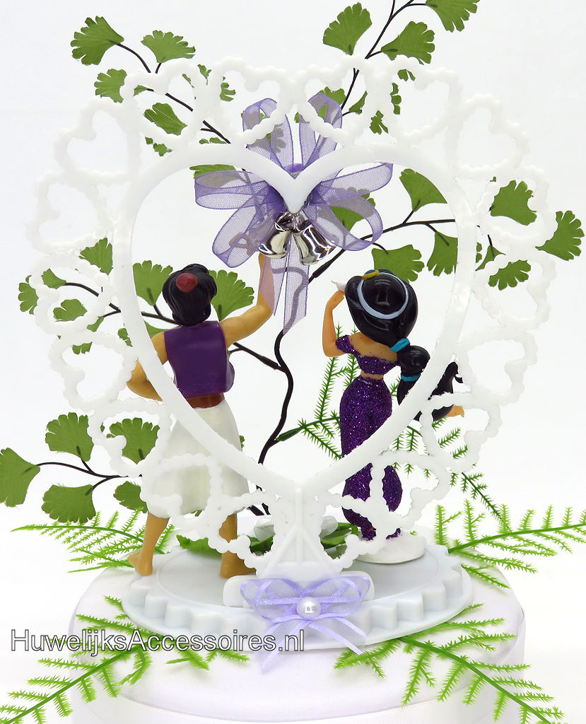 Disney Disney Prinses Jasmijn en Prins Aladdin bruidstaart topper