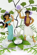 Disney Disney Prinses Jasmijn en Prins Aladdin trouw taarttopper