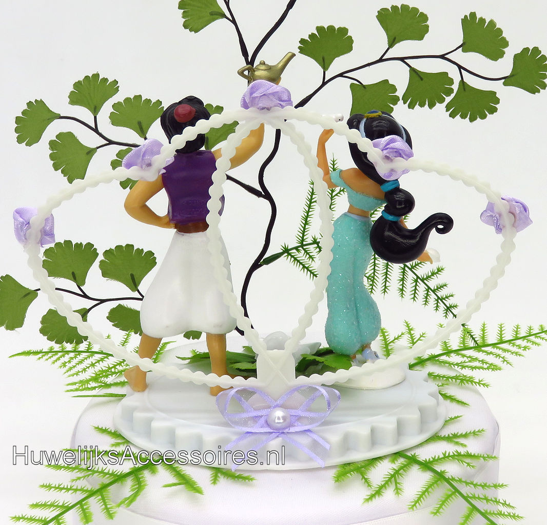 Disney Disney Prinses Jasmijn en Prins Aladdin trouw taarttopper