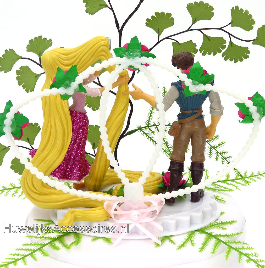 Disney Disney Prinses Rapunzel en Flynn Rider trouw taarttopper