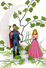 Disney Disney Prinses Aurora en Prins Philip bruidstaart topper met maan