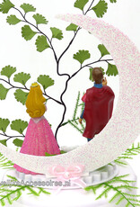 Disney Disney Prinses Aurora en Prins Philip bruidstaart topper met maan