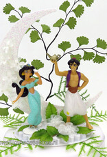 Disney Disney Prinses Jasmijn en Prins Aladdin bruidstaart topper met maan