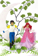 Disney Disney Prinses Ariel en Prins Eric bruidstaart topper met maan