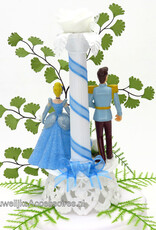 Disney Disney Prinses Assepoester en Prins Charming bruidstaart topper met pilaar