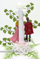Disney Disney Prinses Aurora en Prins Philip bruidstaart topper met pilaar