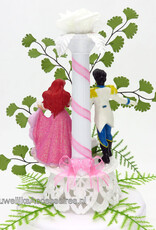 Disney Disney Prinses Ariel en Prins Erik bruidstaart topper met pilaar