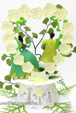 Disney Prachtige Disney Prinses Tiana en Naveen bruiloft taarttopper