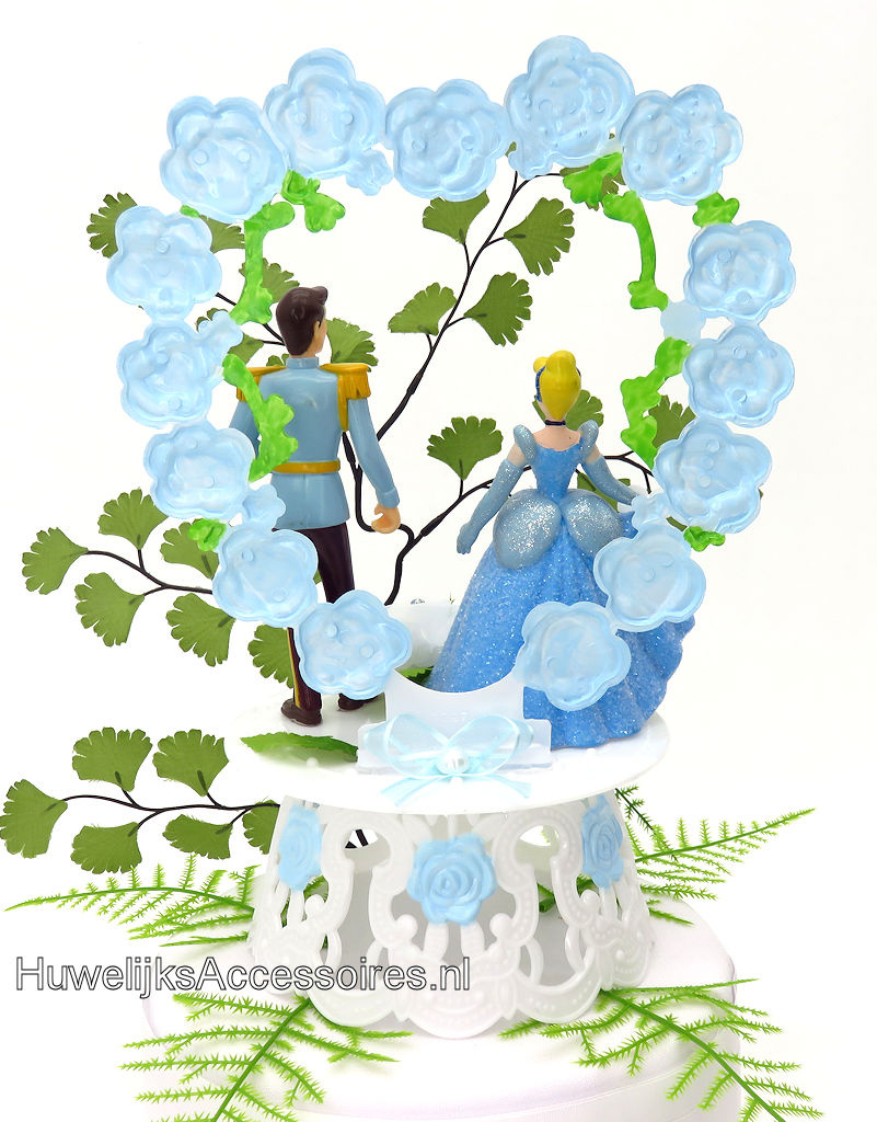 Disney Prachtige Disney Prinses Assepoester en prins bruiloft taarttopper