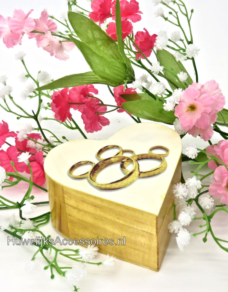 Disney Mickey en Minnie "ringen" hartvormige trouwringen doosje