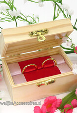 Disney Mickey en Minnie rood hart trouwring doosje