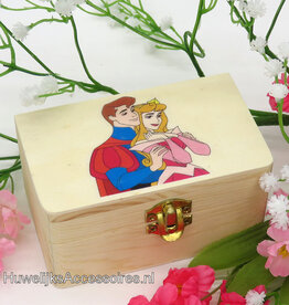 Disney Aurora en Prins Philip houten ringendoosje