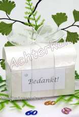Diamant bruiloft bedankje doosje