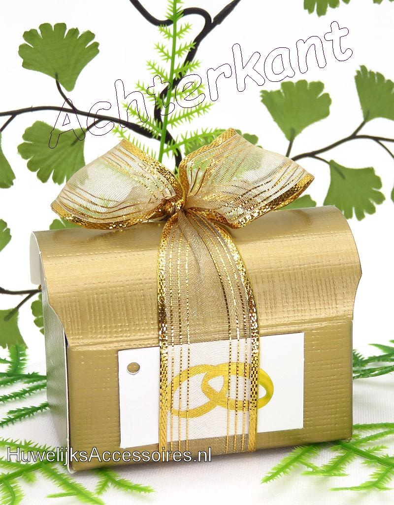 Gouden jubileum bedankje doosje