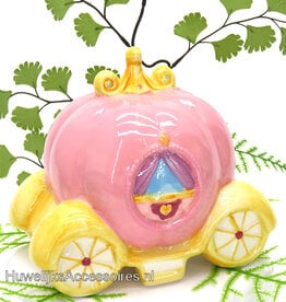 Pompoen koets spaarpot taarttopper